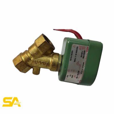 تصویر شیر برقی صنعتی آسکو مدل 8030G016 با بدنه‌ی برنجی برای کنترل جریان هوا، آب و گاز