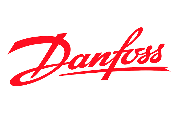 لوگوی شرکت Danfoss، تولیدکننده تجهیزات و سیستم‌های کنترل و اتوماسیون صنعتی